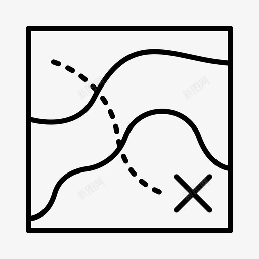 地图商业商业模式图标svg_新图网 https://ixintu.com 商业 商业模式 地图 战略 运营