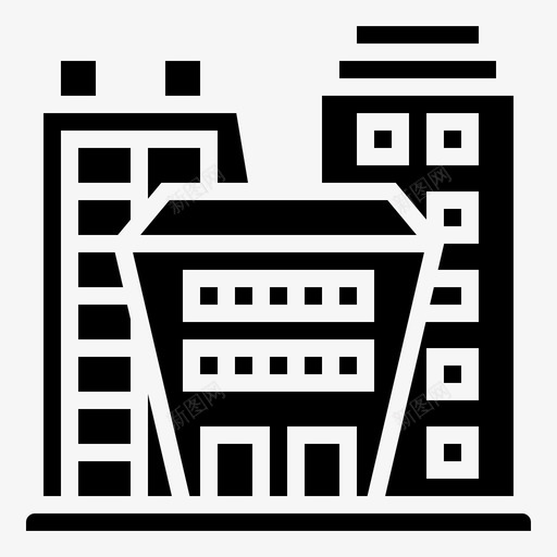 公司建筑商业图标svg_新图网 https://ixintu.com 公司 商业 城市 建筑 现代 面试雕文