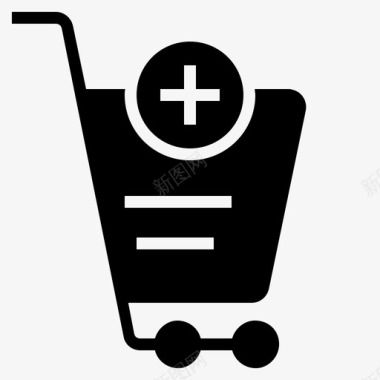 添加到购物车购物篮电子商务图标图标