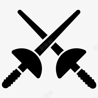 剑术格斗游戏奥运会游戏图标图标