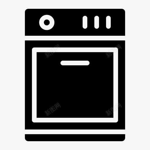 烤箱电器家用电器图标svg_新图网 https://ixintu.com 家用电器 烤箱 电器