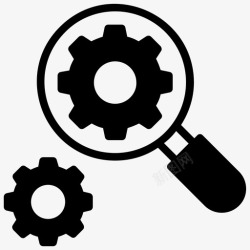 工程组织构架搜索设置业务分析配置图标高清图片