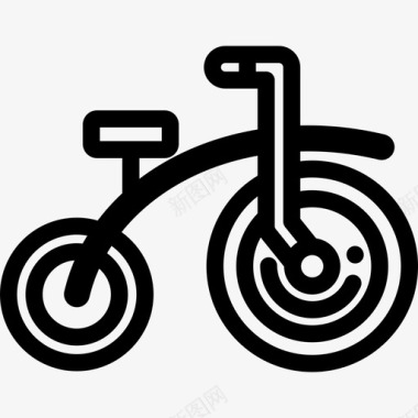 自行车婴儿22直线型图标图标