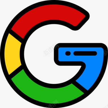 谷歌谷歌套房6线性颜色图标图标