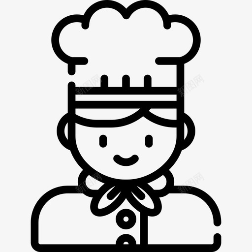 厨师3号餐厅直系图标svg_新图网 https://ixintu.com 3号餐厅 厨师 直系