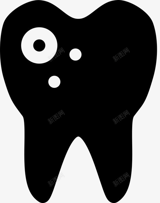 牙齿细菌洞图标svg_新图网 https://ixintu.com 损伤 洞 牙医 牙医填充 牙齿 细菌