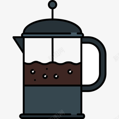 咖啡食品和饮料12彩色128px图标图标