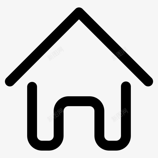 家建筑房产图标svg_新图网 https://ixintu.com 家 建筑 房产 房子 简单的用户界面
