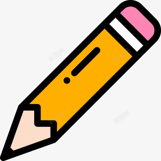 铅笔婴儿23线颜色图标svg_新图网 https://ixintu.com 婴儿23 线颜色 铅笔