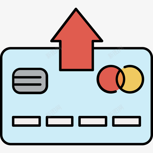 信用卡电子商务8彩色128px图标svg_新图网 https://ixintu.com 信用卡 彩色128px 电子商务8