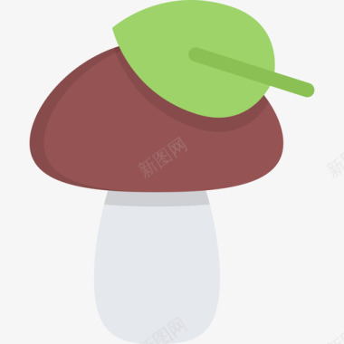 蘑菇生态27扁平图标图标