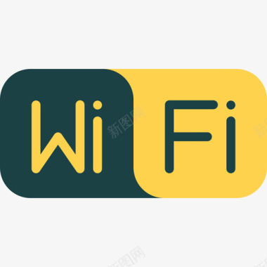 Wifi信号通信和媒体2平坦图标图标