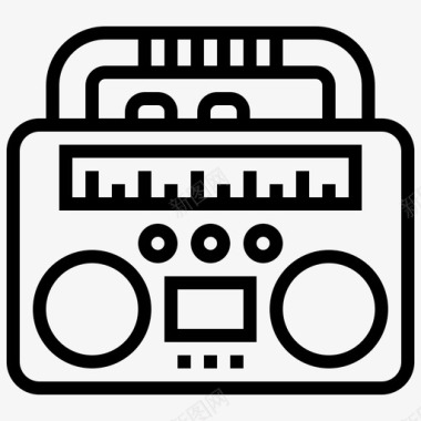 音箱扬声器电子收音机图标图标