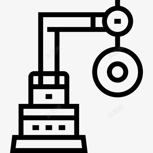 工业机器人工厂机械5线性图标svg_新图网 https://ixintu.com 工业机器人 工厂机械5 线性