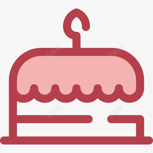 生日蛋糕食物和餐厅6红色图标svg_新图网 https://ixintu.com 生日蛋糕 红色 食物和餐厅6