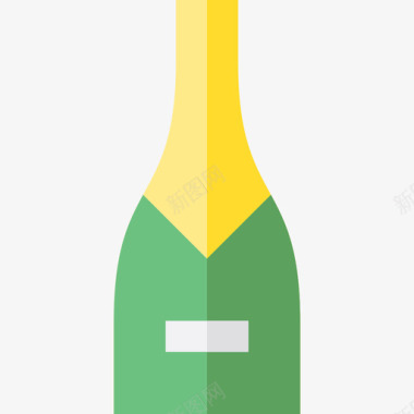 香槟酒吧和酒吧4平的图标图标
