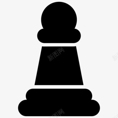国际象棋棋盘象棋游戏图标图标