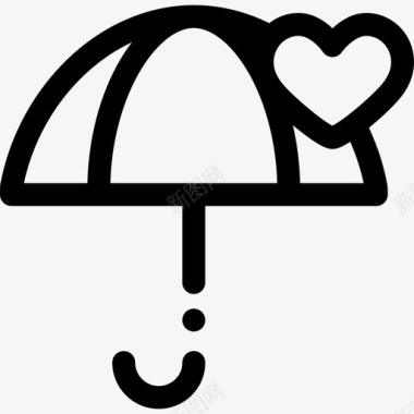 雨伞情人节8直系图标图标