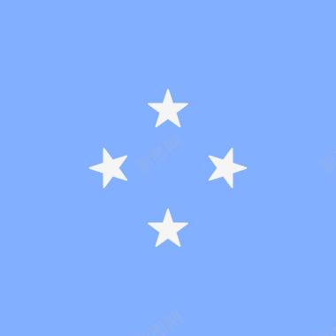 密克罗尼西亚国际旗帜4广场图标图标