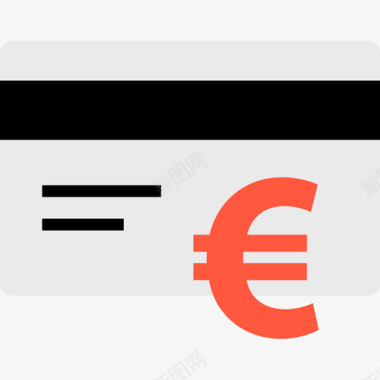 信用卡购物电子商务5持平图标图标