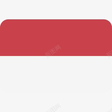印度尼西亚国际国旗6圆形矩形图标图标