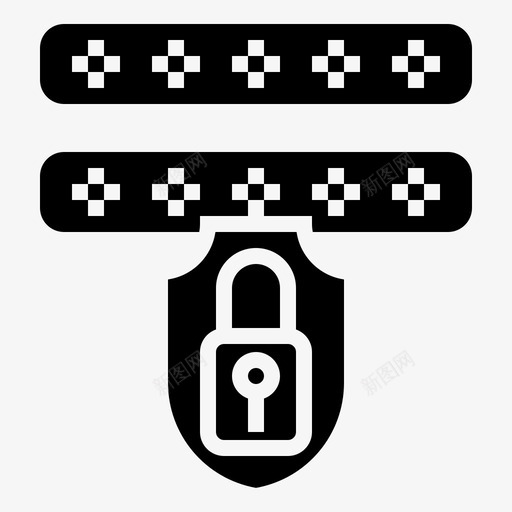 安全系统网络锁图标svg_新图网 https://ixintu.com 保护 安全系统 数据安全标志 网络 锁