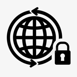 外联外联网连接安全图标高清图片