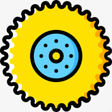车轮运输4黄色图标图标