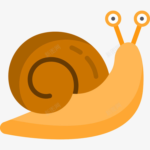 蜗牛弹簧7扁平图标svg_新图网 https://ixintu.com 弹簧7 扁平 蜗牛