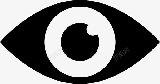 眼睛眼球找到图标svg_新图网 https://ixintu.com 医疗字形 找到 搜索 看 眼球 眼睛