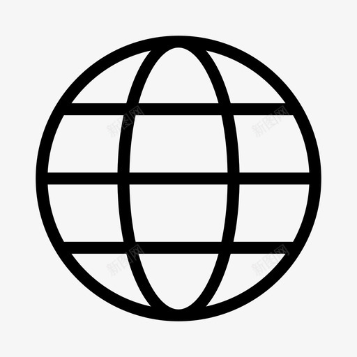 地球互联网地图图标svg_新图网 https://ixintu.com 世界 互联网 地图 地球 金融