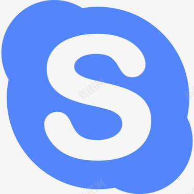 Skype社交媒体6扁平图标图标