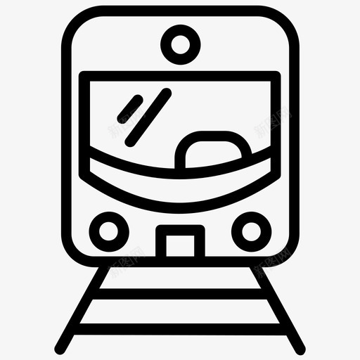 火车地铁有轨电车图标svg_新图网 https://ixintu.com 交通 地铁 旅行 有轨电车 火车 运输线路图标