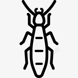 蚂蚁轮廓萤火虫蚂蚁昆虫图标高清图片