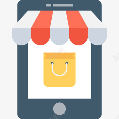网上商店购物和商业9平图标图标