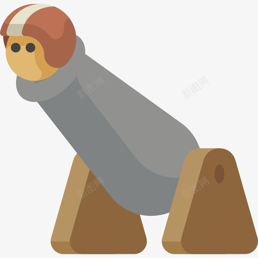 人形炮弹马戏团23号扁平图标svg_新图网 https://ixintu.com 人形炮弹 扁平 马戏团23号