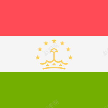 塔吉克斯坦国际国旗4广场图标图标