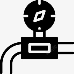 CO2气体气体管道结构2填充图标高清图片