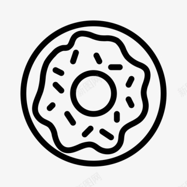 甜甜圈圈咖啡休息图标图标