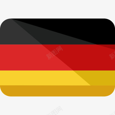 德国国旗2平直图标图标