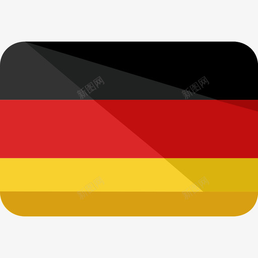 德国国旗2平直图标svg_新图网 https://ixintu.com 国旗2 平直 德国