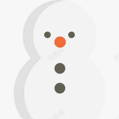雪人圣诞节28平顶图标图标