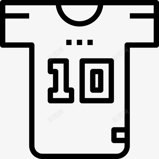 足球运动衫足球2直线型图标svg_新图网 https://ixintu.com 直线型 足球2 足球运动衫