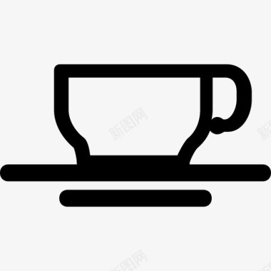 咖啡食品和饮料932px线图标图标
