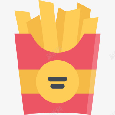 薯条食品饮料无糖图标图标