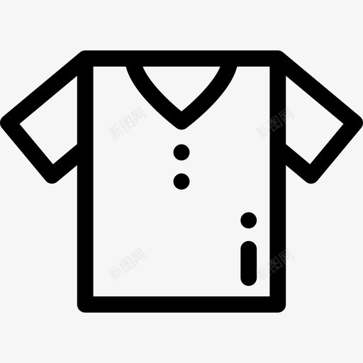 衬衫衣服17直线型图标svg_新图网 https://ixintu.com 直线型 衣服17 衬衫