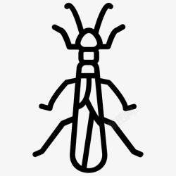 飞虱石蝇豆娘昆虫图标高清图片