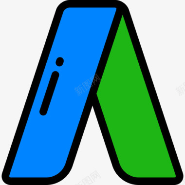Adwords谷歌套件6线性颜色图标图标