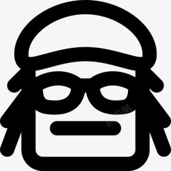 烟熏图标烟熏表情符号集合4大纲图标高清图片