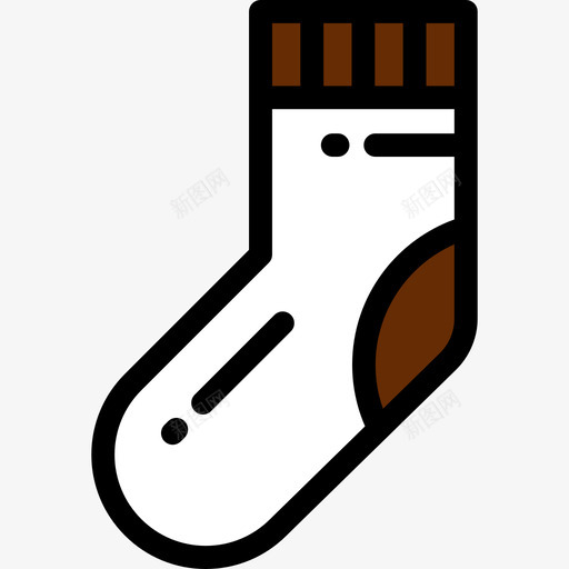 袜子时髦款式8线性颜色图标svg_新图网 https://ixintu.com 时髦款式8 线性颜色 袜子